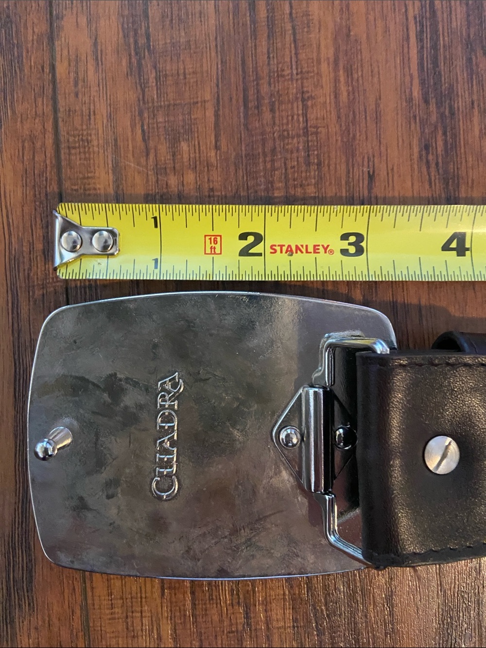 Cuadra Belt Leather Brown Buckle 110/44 XL - Picture 10 of 10
